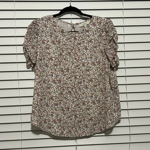 Loft large flower top
